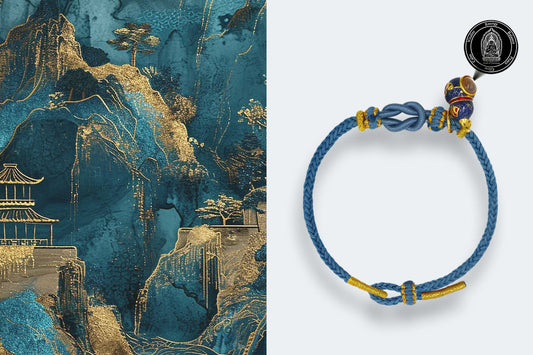 Find Serenity and Prosperity with the Eternal Blessing Bracelet – Blue