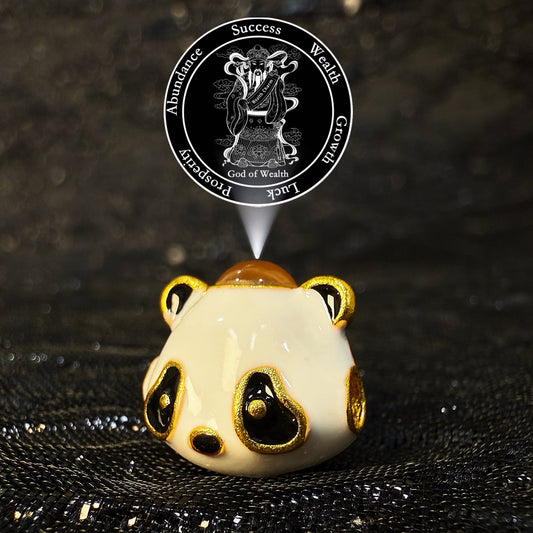 Zencle  Panda Lucky Bead - Playful Harmony Charm